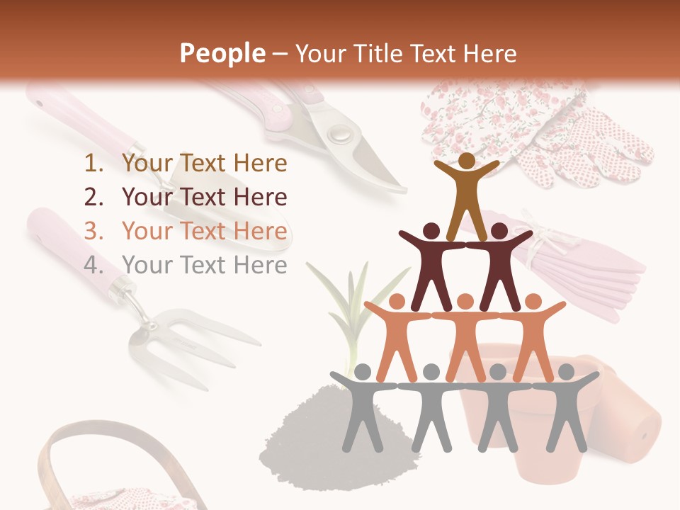 New Pots Compost PowerPoint Template