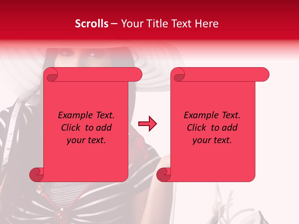 Summer Sailor Portrait PowerPoint Template