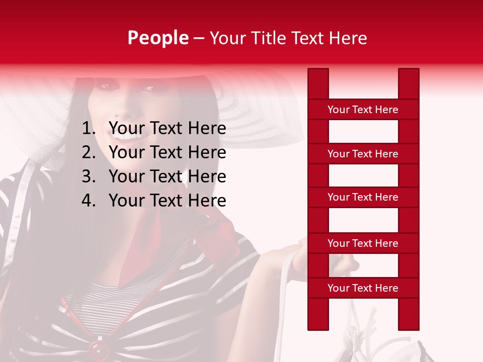 Summer Sailor Portrait PowerPoint Template