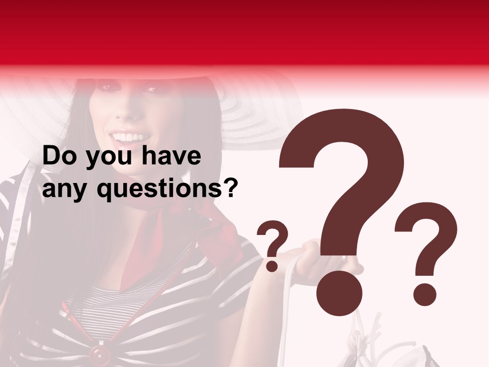 Summer Sailor Portrait PowerPoint Template