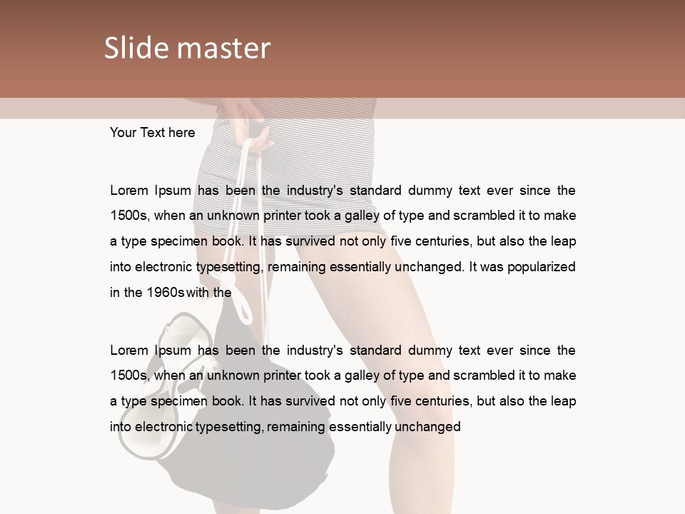 Summer Ribbon Close Up PowerPoint Template