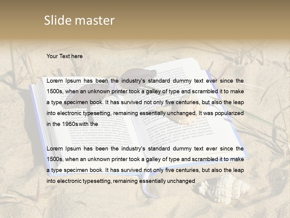 Beach Hobby Relaxation PowerPoint Template