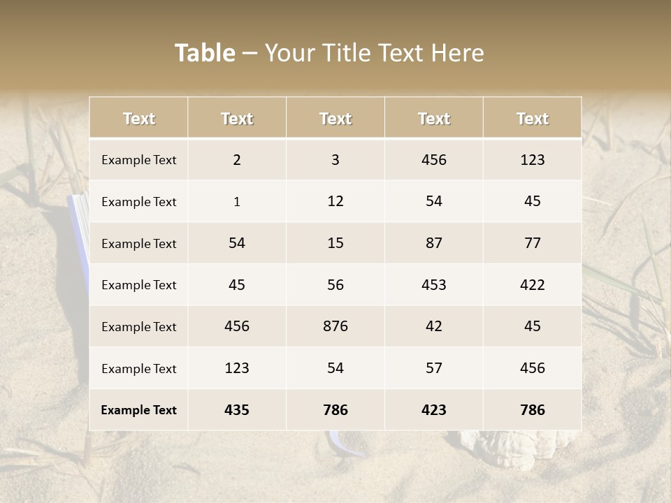 Beach Hobby Relaxation PowerPoint Template