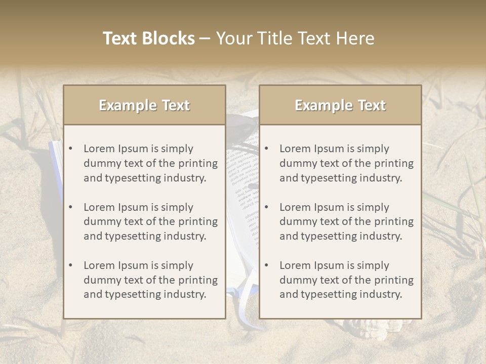 Beach Hobby Relaxation PowerPoint Template