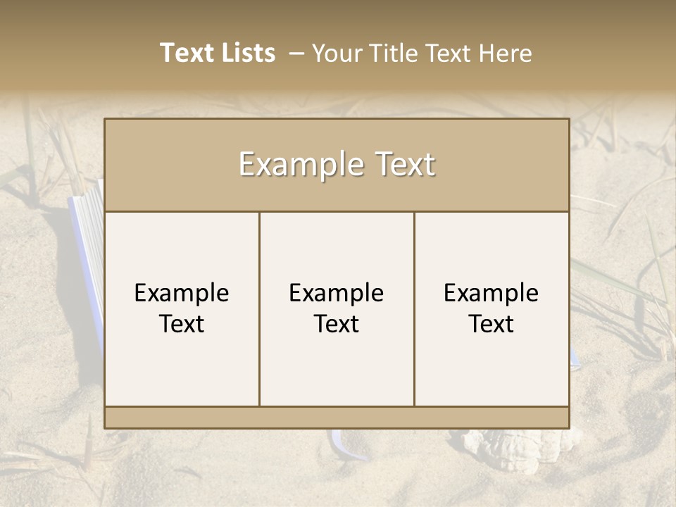 Beach Hobby Relaxation PowerPoint Template