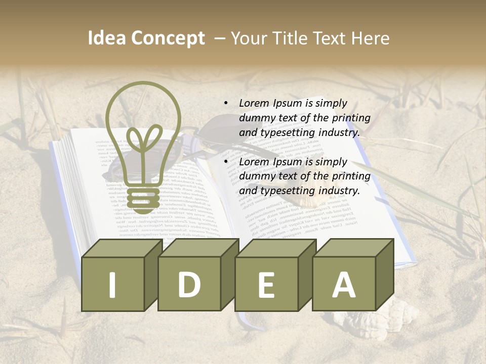 Beach Hobby Relaxation PowerPoint Template