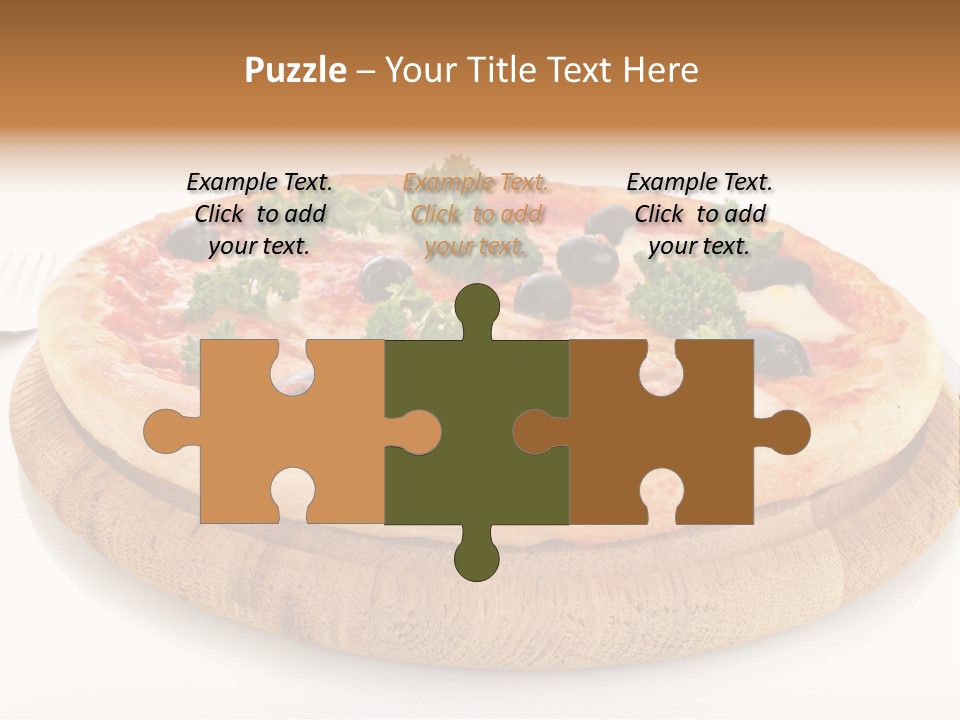 Pizza Cut Cheese PowerPoint Template