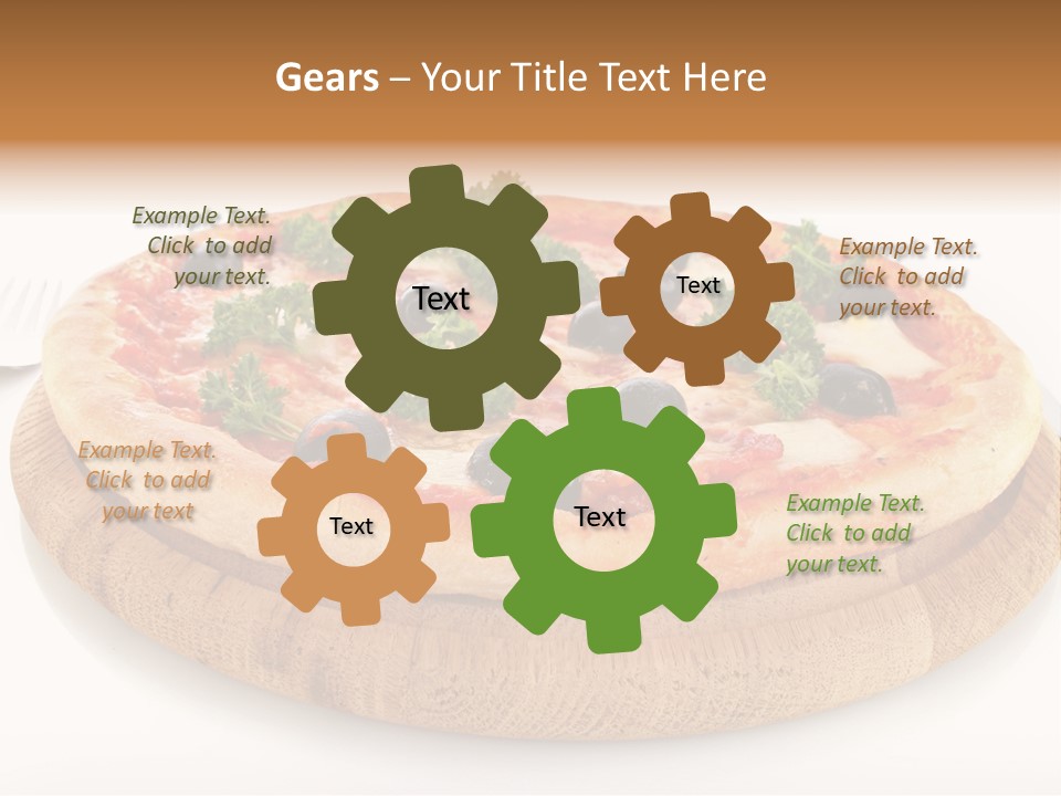 Pizza Cut Cheese PowerPoint Template