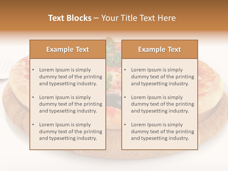 Pizza Cut Cheese PowerPoint Template