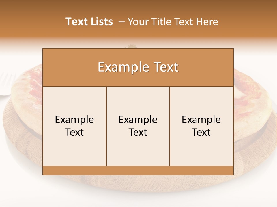 Pizza Cut Cheese PowerPoint Template