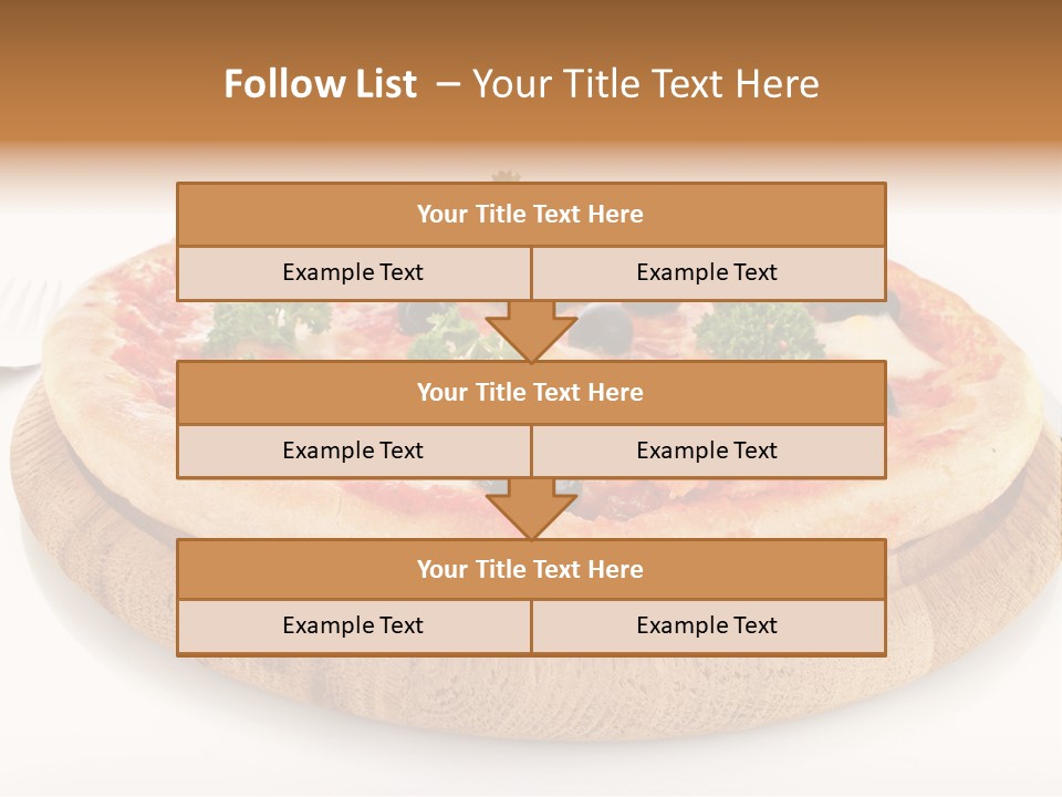 Pizza Cut Cheese PowerPoint Template