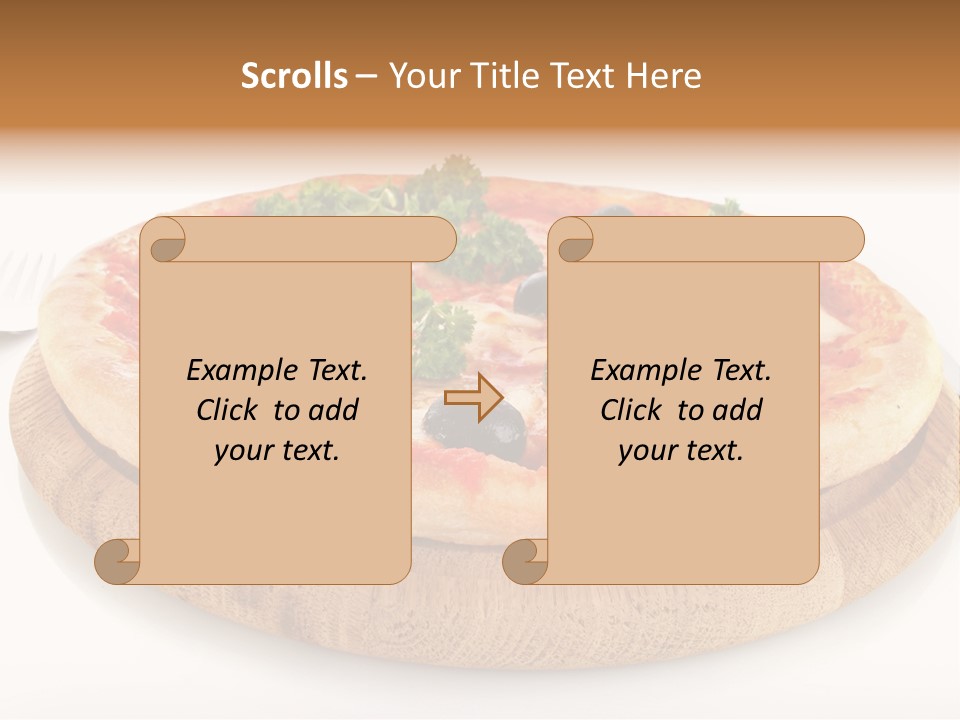 Pizza Cut Cheese PowerPoint Template