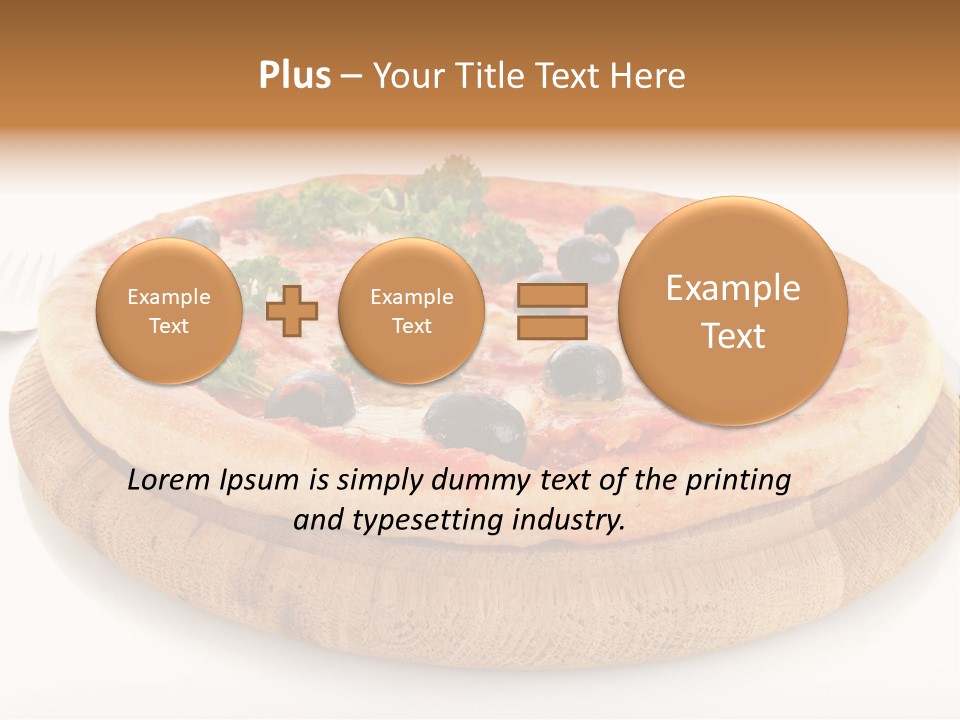Pizza Cut Cheese PowerPoint Template