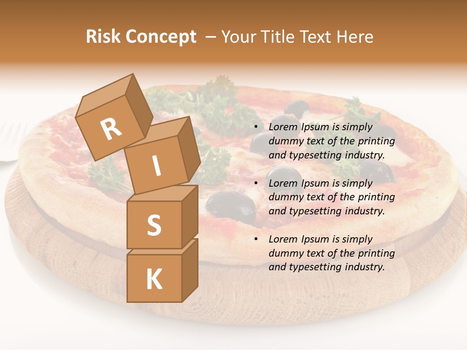 Pizza Cut Cheese PowerPoint Template