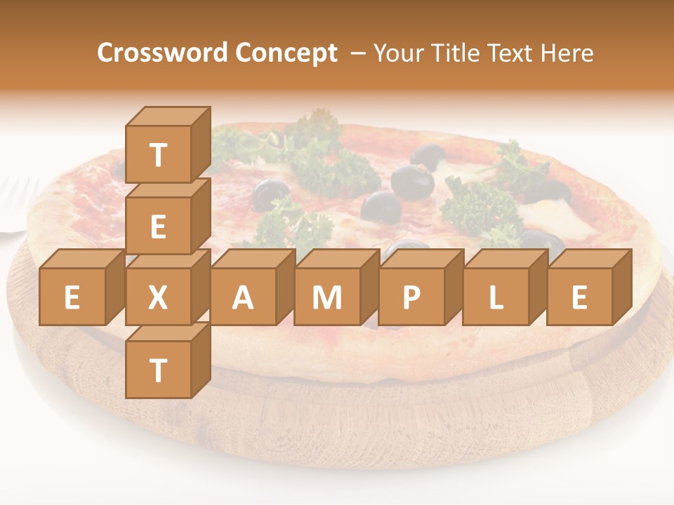 Pizza Cut Cheese PowerPoint Template