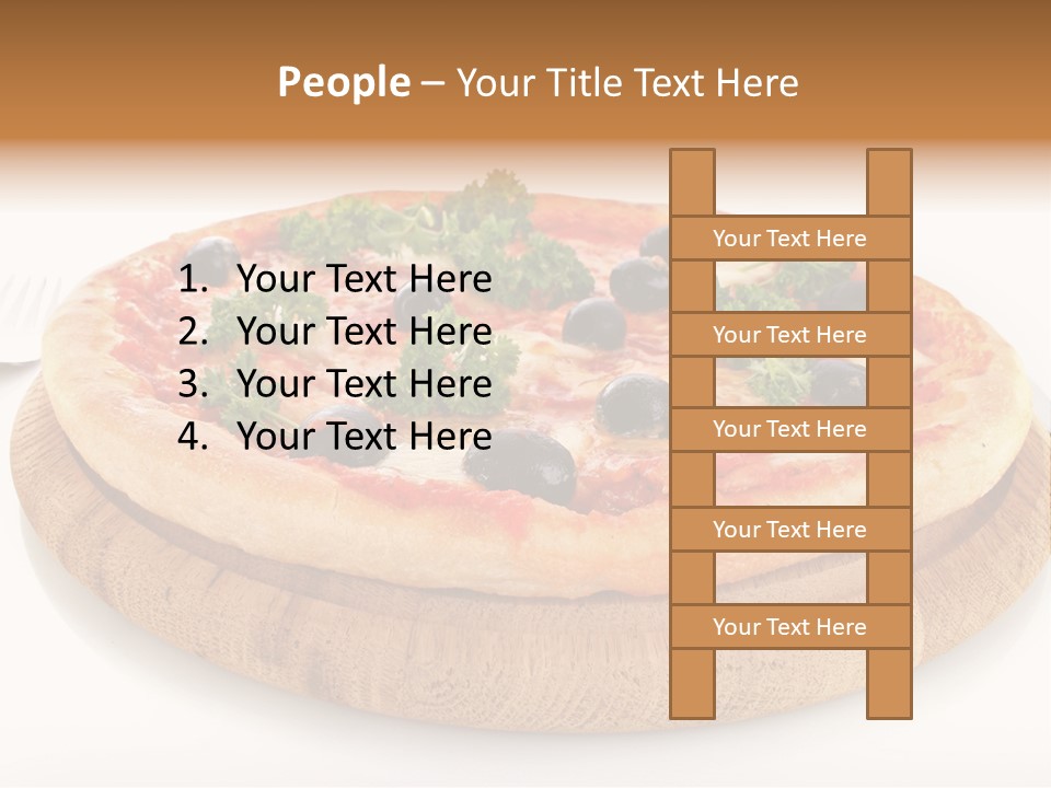 Pizza Cut Cheese PowerPoint Template