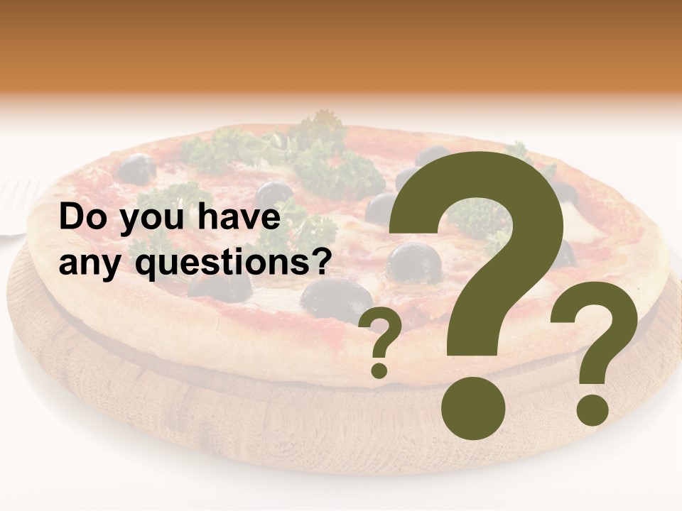 Pizza Cut Cheese PowerPoint Template