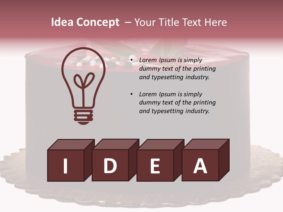 Cream Sugar Creamy PowerPoint Template