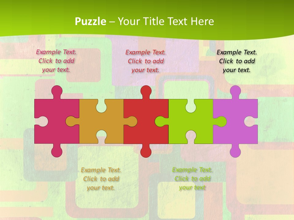 Pixel Close Up Colour PowerPoint Template