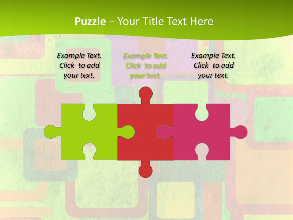 Pixel Close Up Colour PowerPoint Template