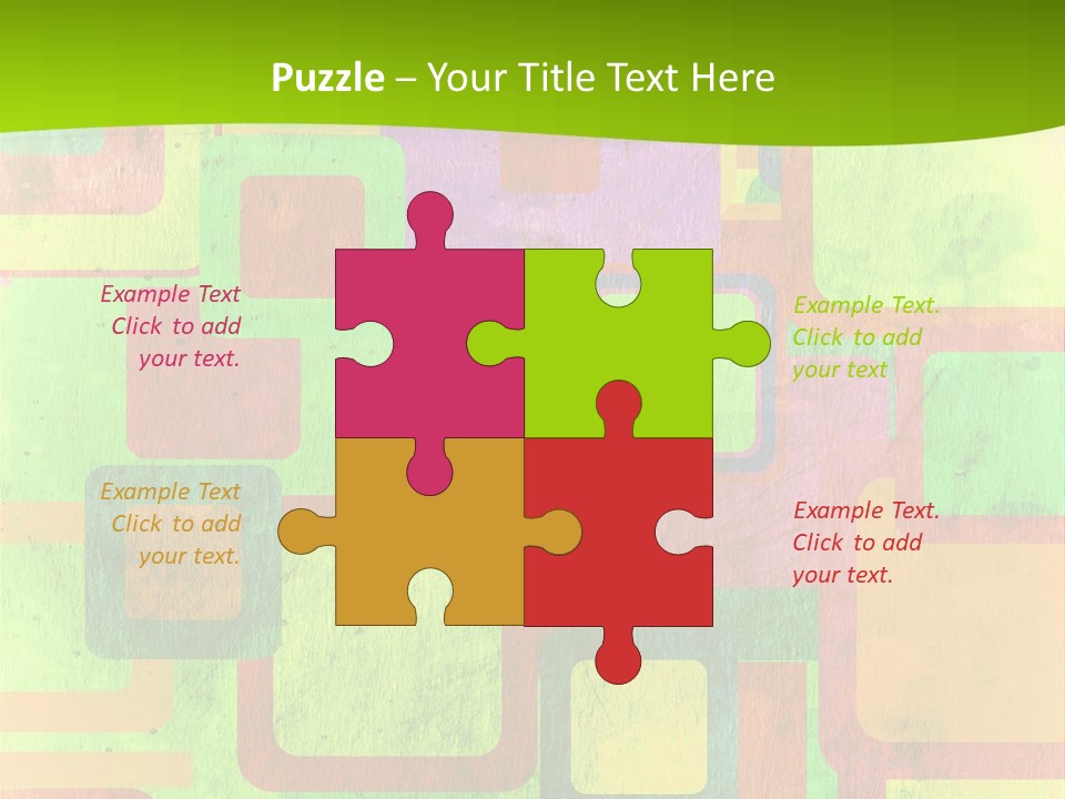 Pixel Close Up Colour PowerPoint Template