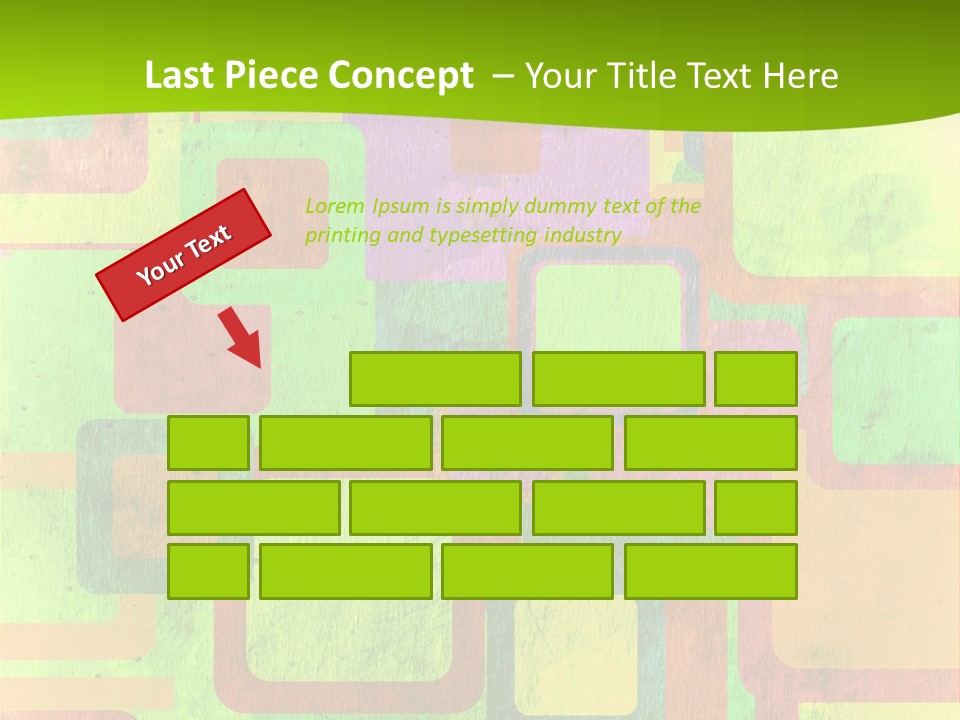 Pixel Close Up Colour PowerPoint Template