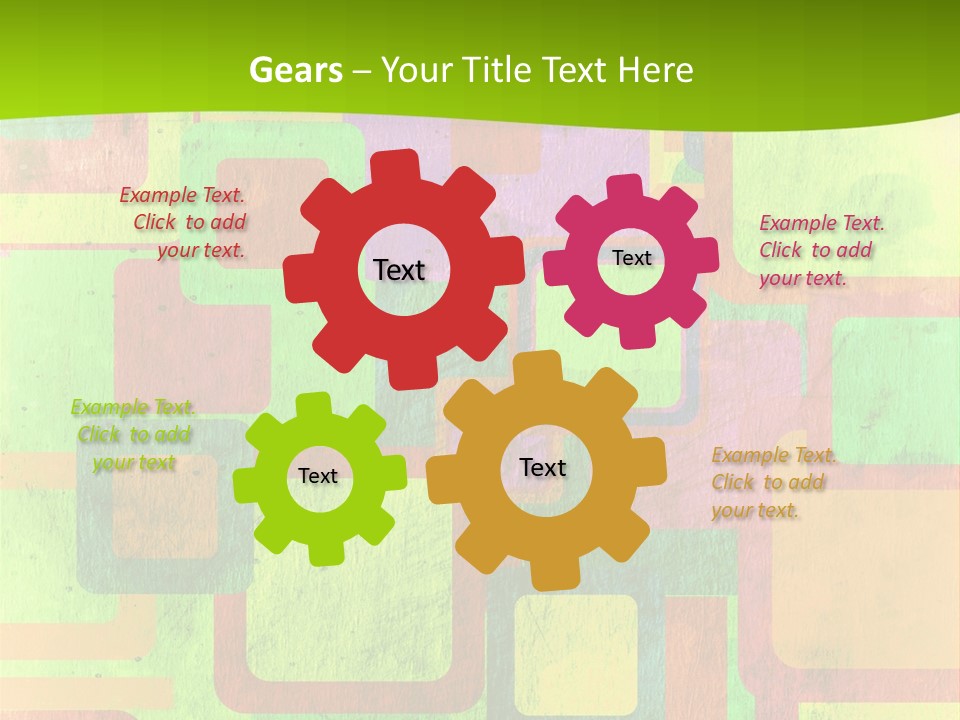 Pixel Close Up Colour PowerPoint Template