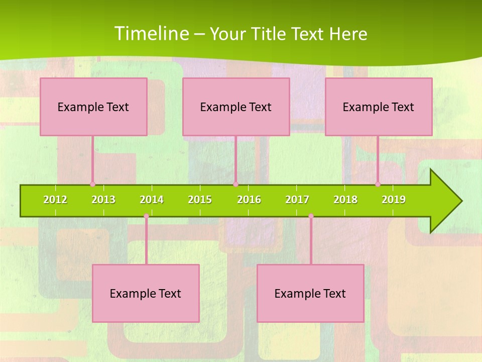 Pixel Close Up Colour PowerPoint Template