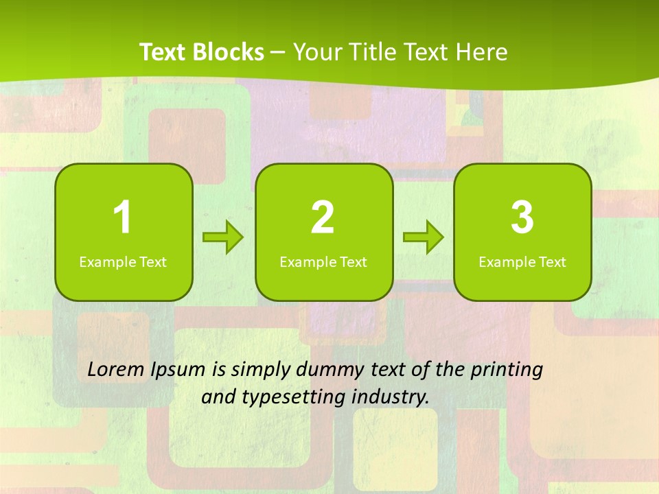 Pixel Close Up Colour PowerPoint Template