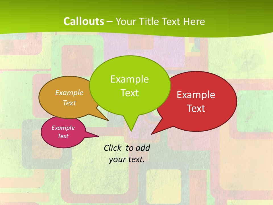 Pixel Close Up Colour PowerPoint Template