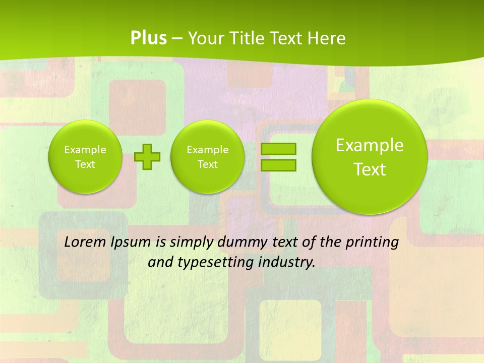 Pixel Close Up Colour PowerPoint Template