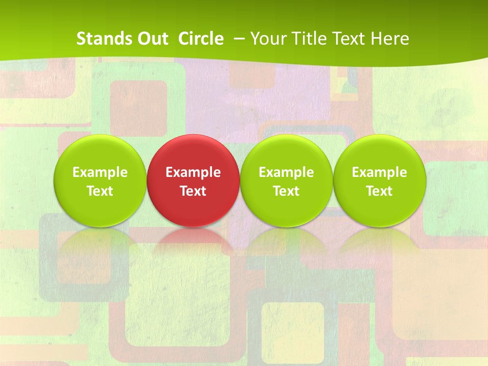 Pixel Close Up Colour PowerPoint Template