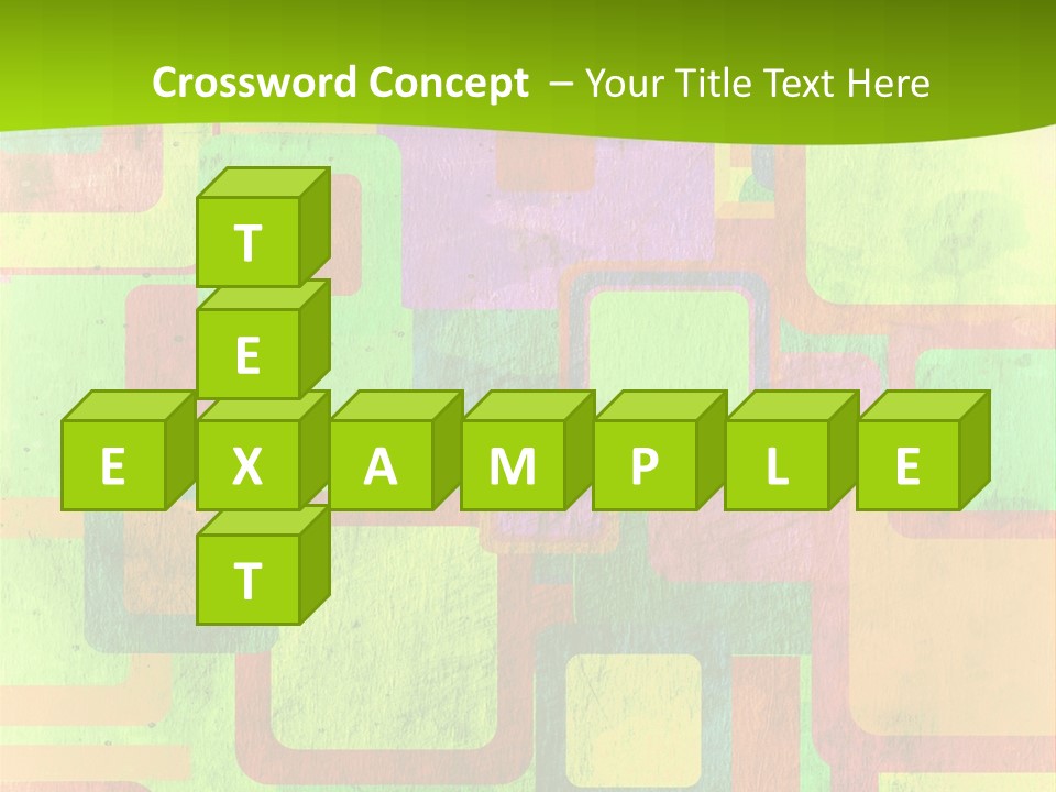 Pixel Close Up Colour PowerPoint Template
