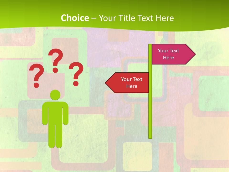 Pixel Close Up Colour PowerPoint Template