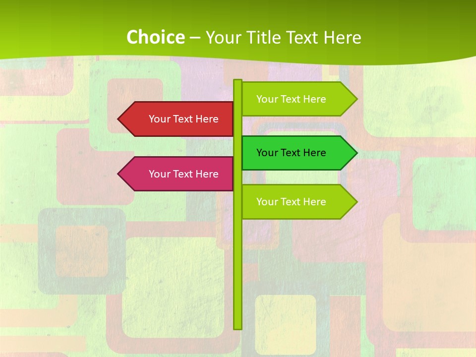 Pixel Close Up Colour PowerPoint Template