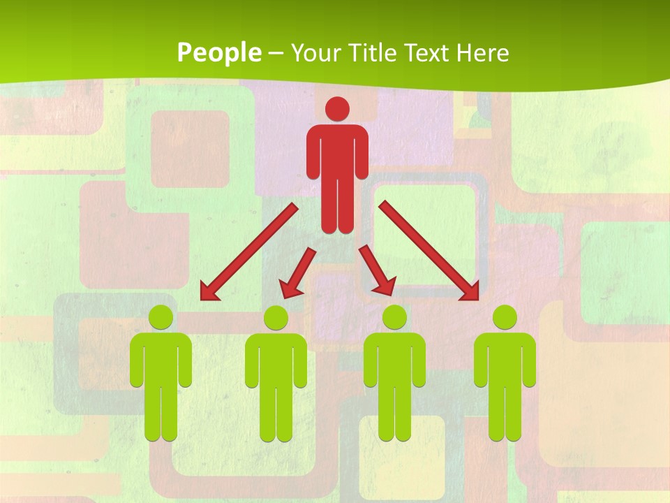 Pixel Close Up Colour PowerPoint Template