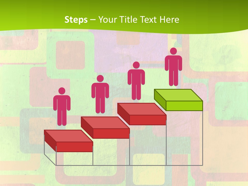 Pixel Close Up Colour PowerPoint Template