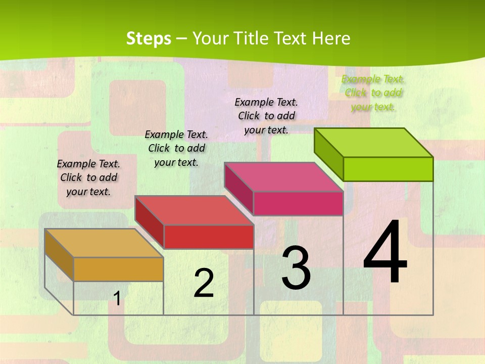 Pixel Close Up Colour PowerPoint Template