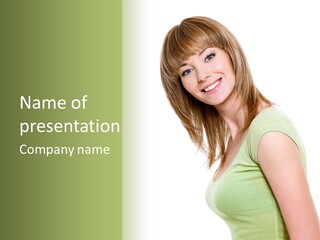 Face Beautiful Femininity PowerPoint Template