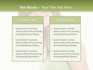 Face Beautiful Femininity PowerPoint Template