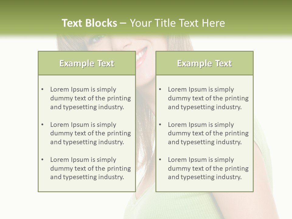 Face Beautiful Femininity PowerPoint Template