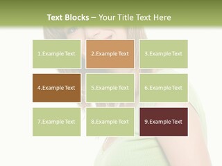 Face Beautiful Femininity PowerPoint Template