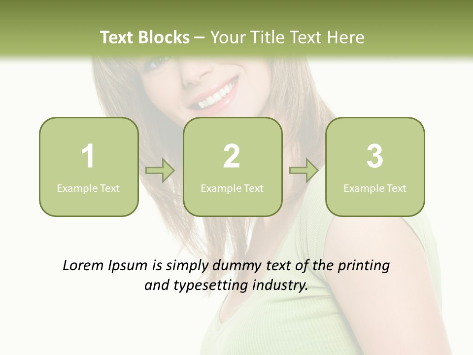 Face Beautiful Femininity PowerPoint Template