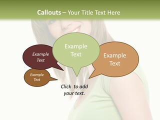 Face Beautiful Femininity PowerPoint Template