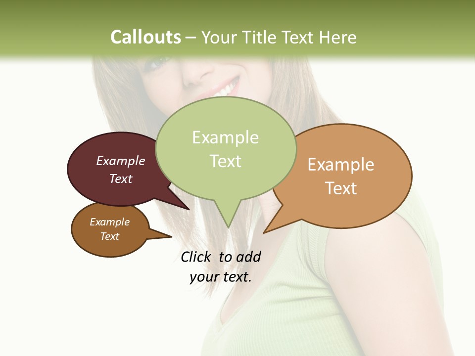 Face Beautiful Femininity PowerPoint Template