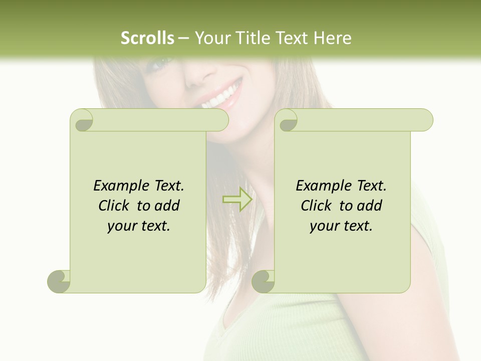 Face Beautiful Femininity PowerPoint Template