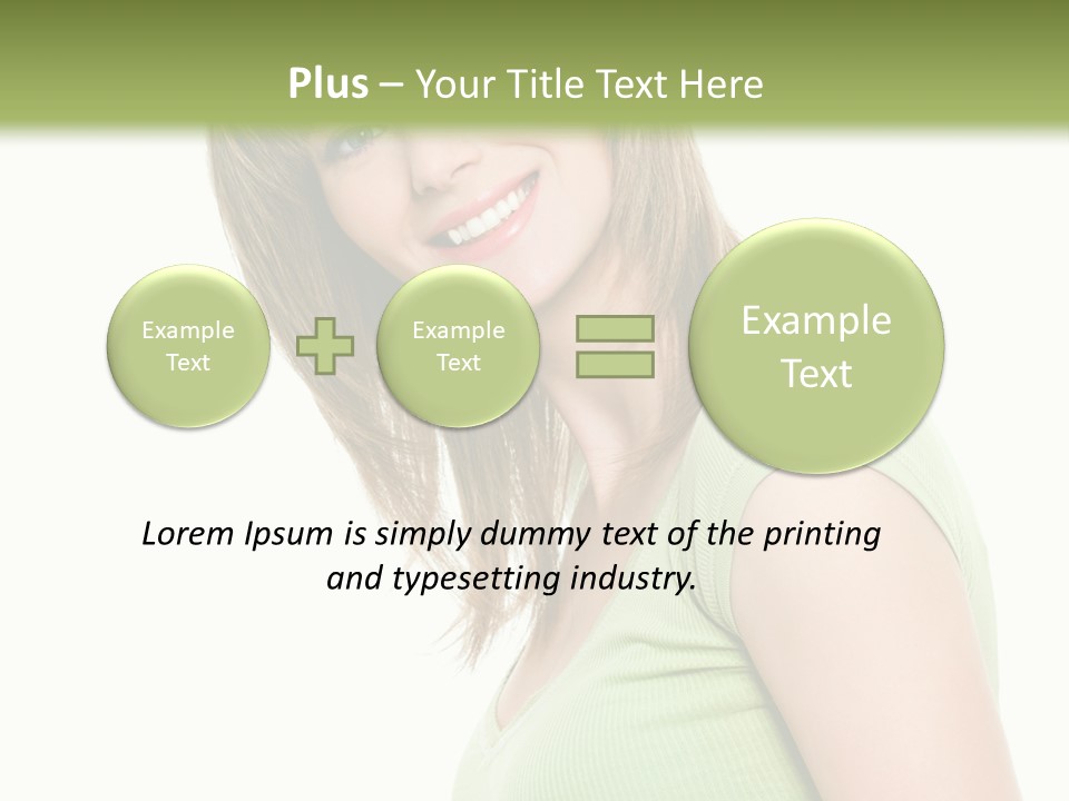 Face Beautiful Femininity PowerPoint Template