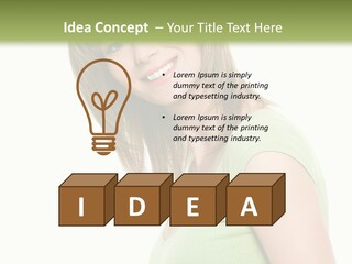 Face Beautiful Femininity PowerPoint Template
