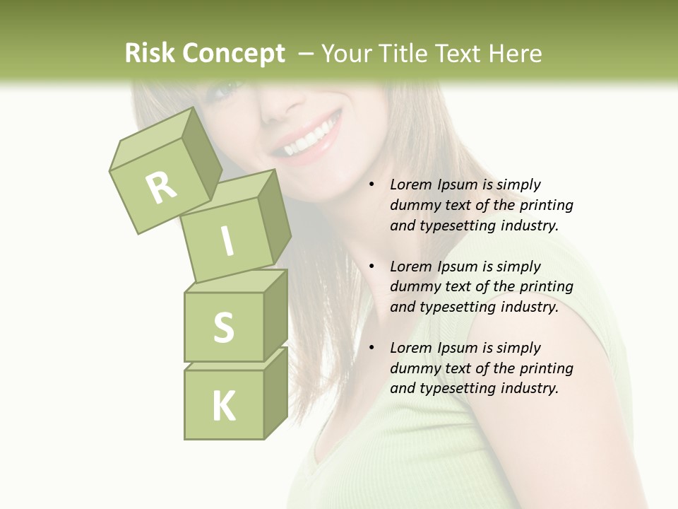 Face Beautiful Femininity PowerPoint Template