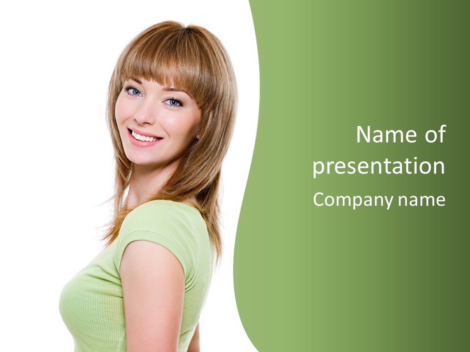 Cheerful Real People Beautiful PowerPoint Template